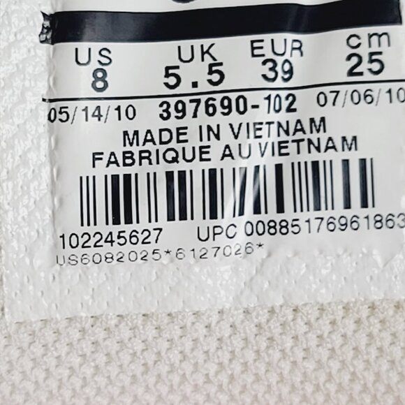 Nike Women's White Grey Pink Black Air Max Command Low Top Running Shoes Size 8 - Picture 6 of 7